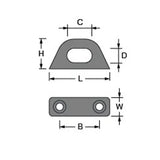 Antal Deck Ring Hole 20mm, Aluminum
