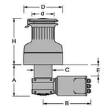 Antal Winch ST 52XT 2 Speed Electric 12V, Chrome