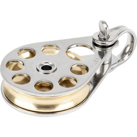 Allen Brothers 38mm Brass Sheaved Block with Shackle