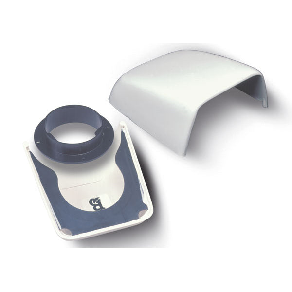Beckson Vent w/3" Hose Adpt White