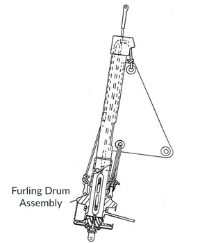 CDI FF1 Furling Drum Assembly