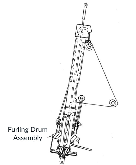 CDI FF1 Furling Drum Assembly
