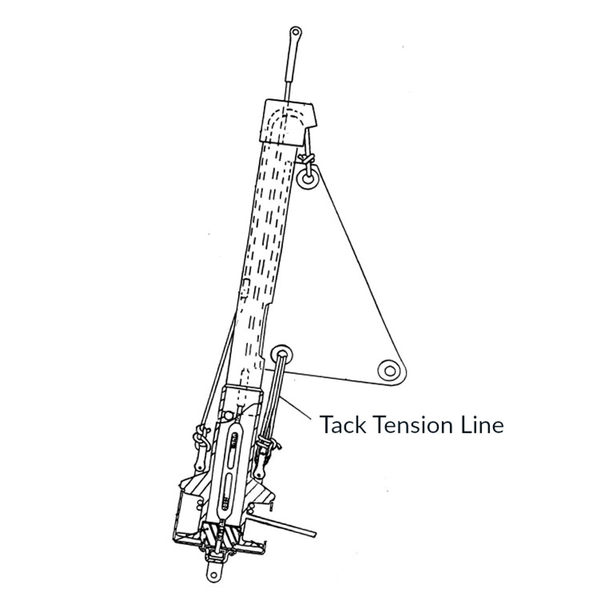 Tack Line Rigging CDI FF1 Tack Tension Line – Vela Sailing Supply