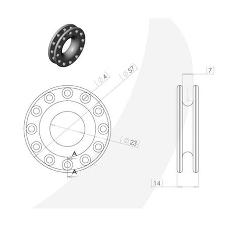 Colligo Marine Enhanced Static Lashing Block, 3-6 mm, with lashing line