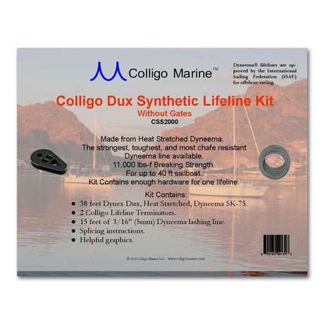 Colligo Marine Synthetic Lifeline Kit without Gates