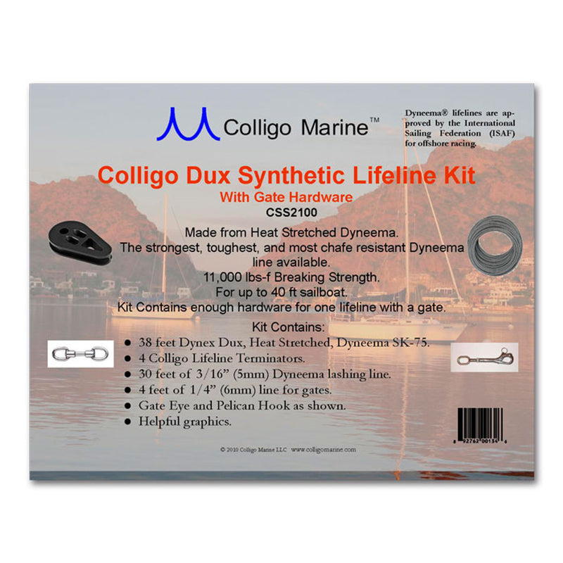 Colligo Marine Synthetic Lifeline Kit with Gate, check on pricing
