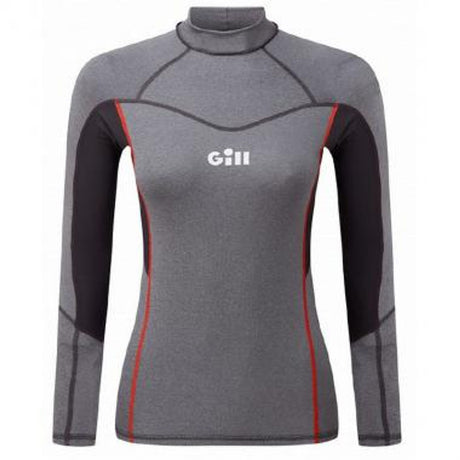 Gill Womens Pro Rash Vest Long Sleeve Grey