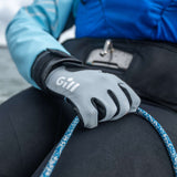 Gill Women's Championship Long Finger Sailing Gloves - Light Gray