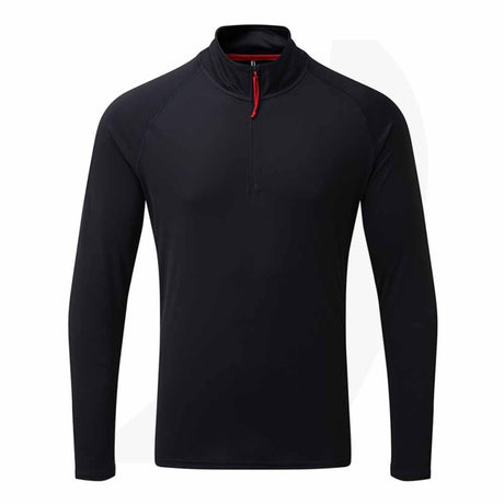 Gill Men's UV Tec Long Sleeve Zip Tee (Black, Grey, Navy, White)