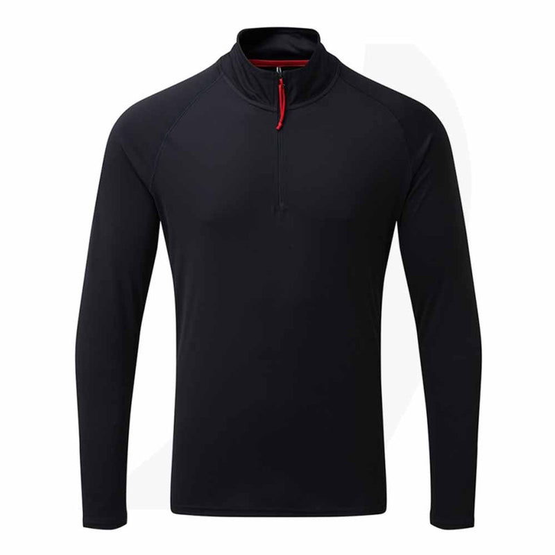 Gill Men's UV Tec Long Sleeve Zip Tee (Black, Grey, Navy, White)