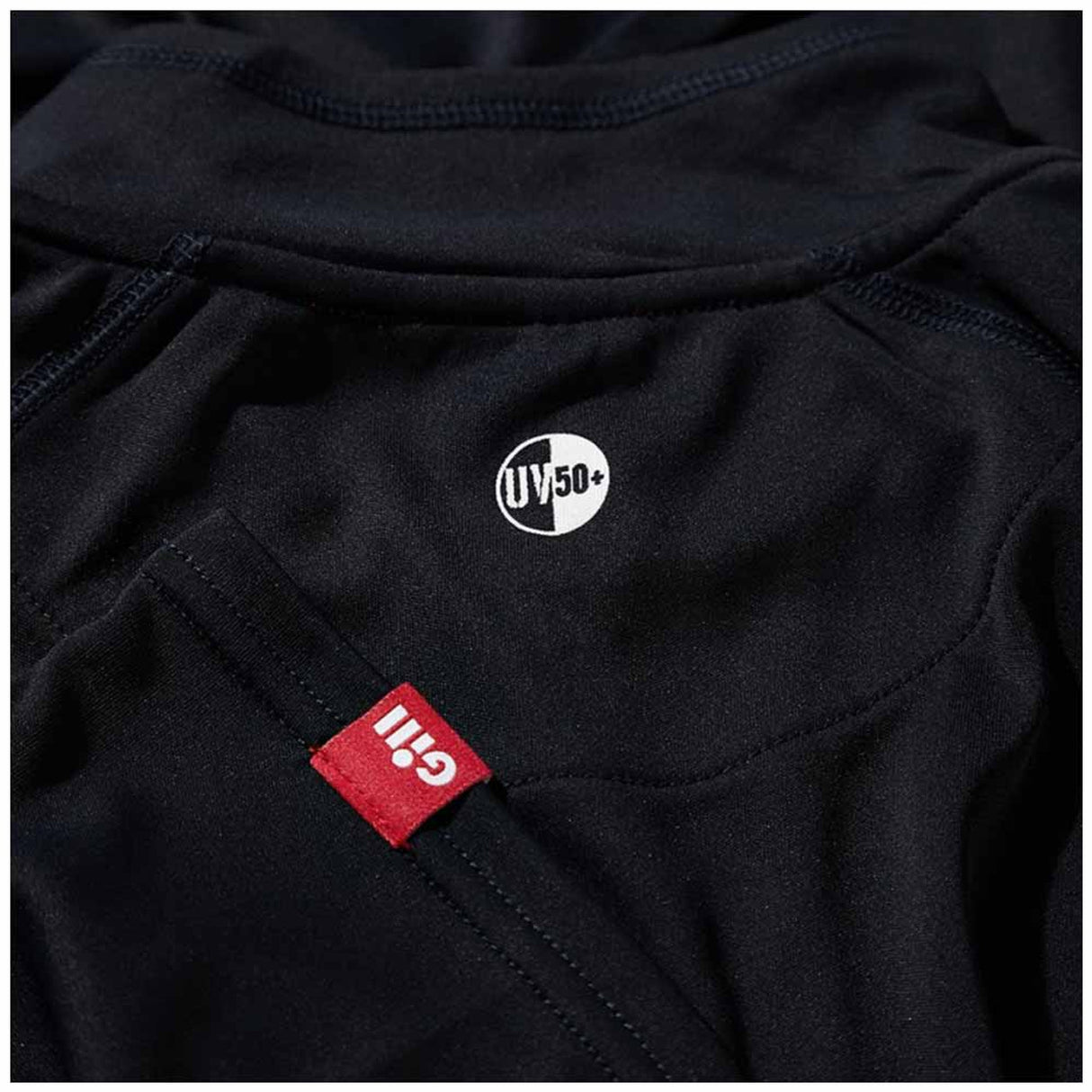 Gill Men's UV Tec Long Sleeve Zip Tee (Black, Grey, Navy, White)
