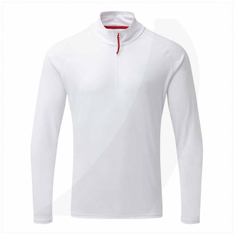 Gill Men's UV Tec Long Sleeve Zip Tee (Black, Grey, Navy, White)