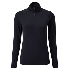 Women's UV Tec Long Sleeve Zip Tee Navy