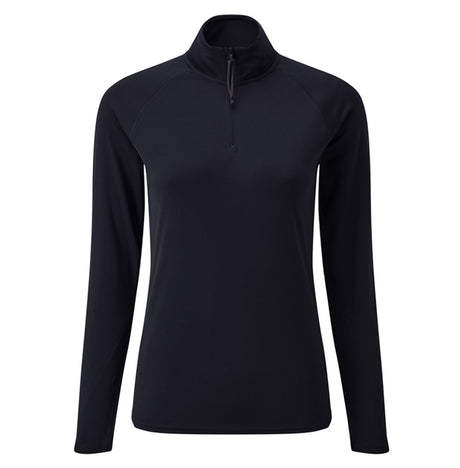 Women's UV Tec Long Sleeve Zip Tee Navy