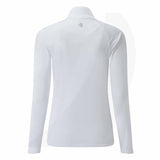 Women's UV Tec Long Sleeve Zip Tee White