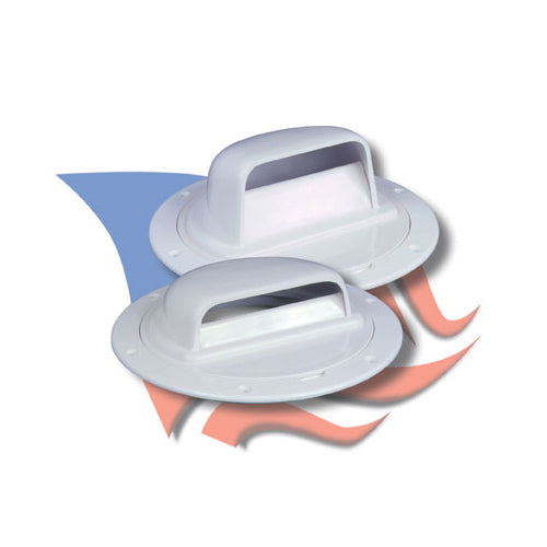 Beckson Vent Cowl Top Deck Plates 6" PRYx3" H White/Clear