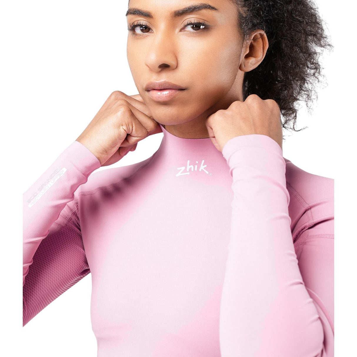 Zhik Limited Edition Womens Eco Spandex Long Sleeve Top, Pink