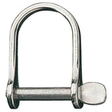 Ronstan Stainless Steel Wide D Shackle 3/16" Pin Coined Head