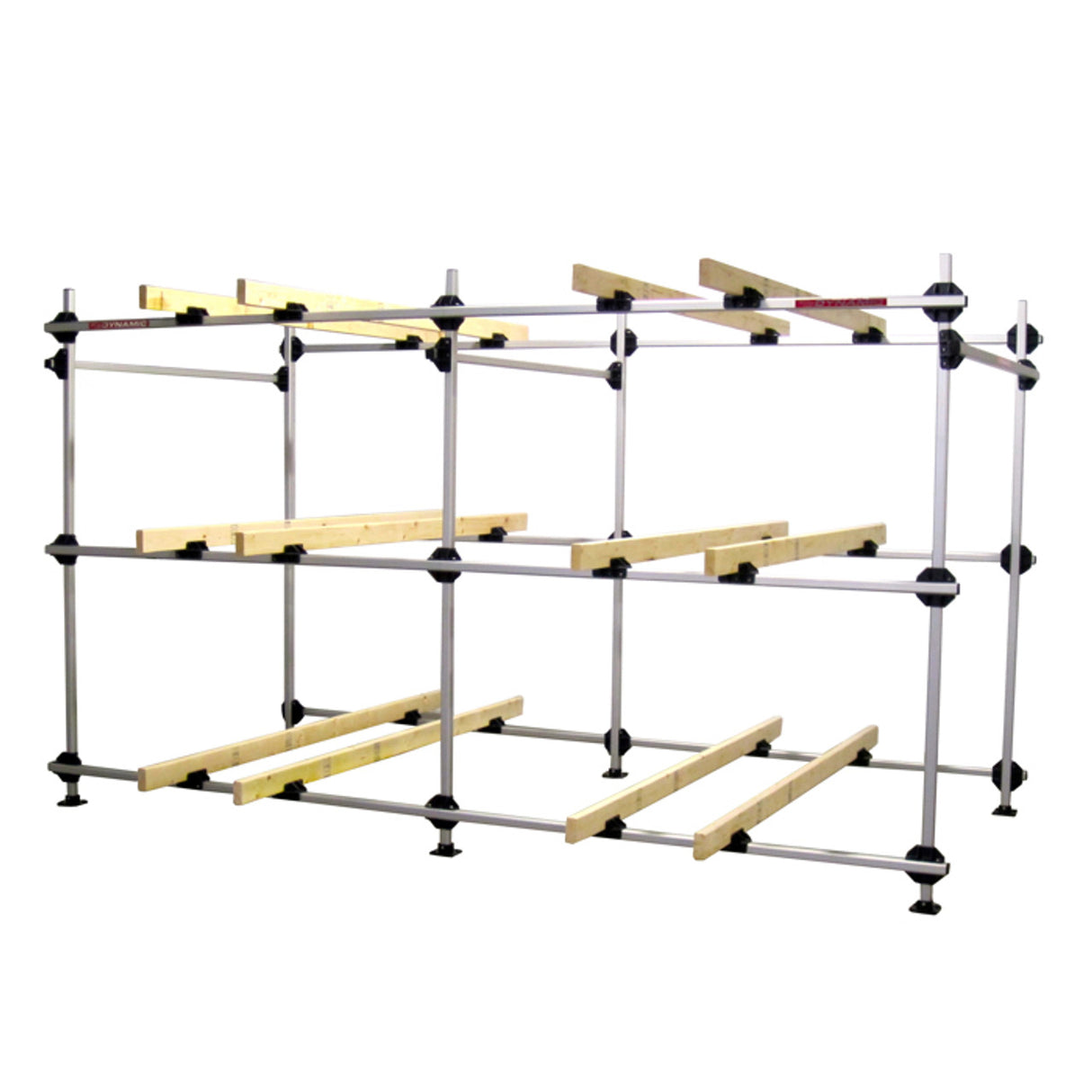 Dynamic Dollies 6 Boat Inflatable Storage Rack with Runners