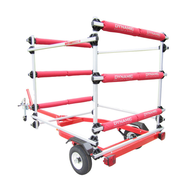 Dynamic Dollies 3 Boat Inflatable Storage Rack with Runners