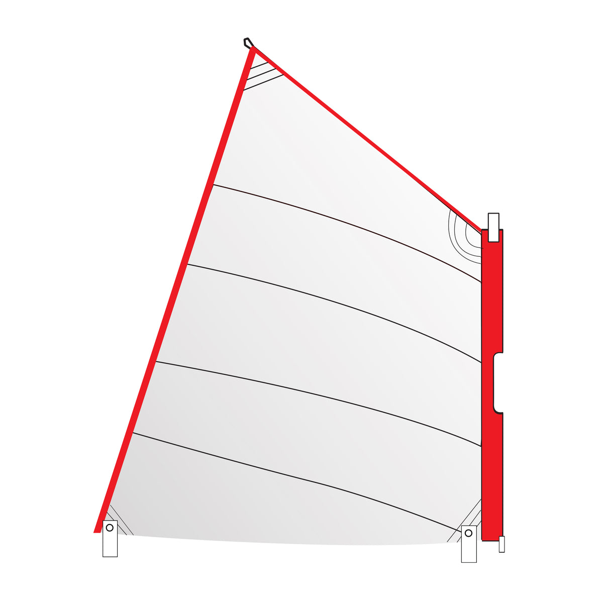 Optiparts Optimist White Sleeve Pocket Sail