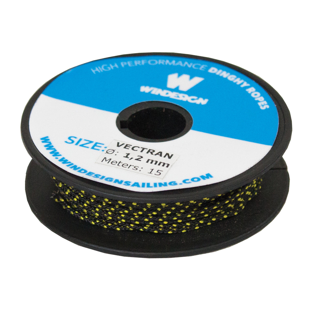 Optiparts 1.2mm Vectran Line Mini Reel 15m Windesign Sailing