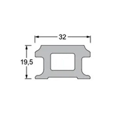 Antal FB32 Track for Direct Mounting AL Black L3000 + FI