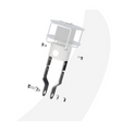 Facnor Link plates kit 100mm, Pin 8mm