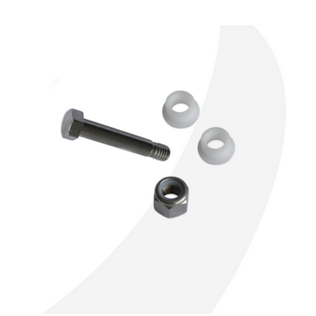 Facnor Pin short + bushings + bolt 12mm