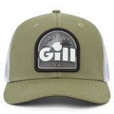 Gill Trucker Cap (Bass Logo, Americana, Sunrise)