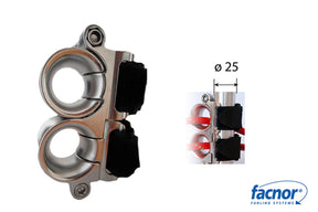 Facnor Double Fairlead for 25mm Stanchion (FAC3232)