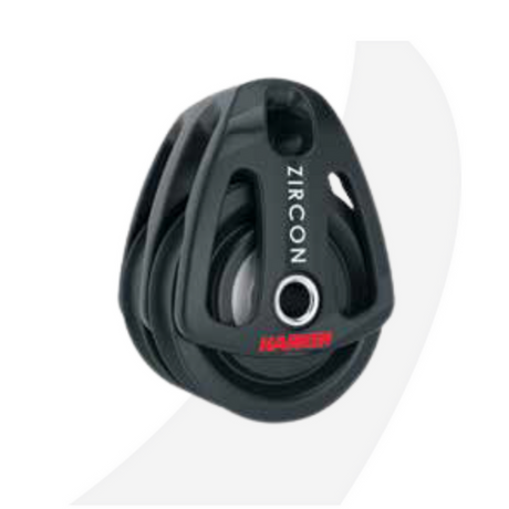 Harken 57 mm Double Zircon Block