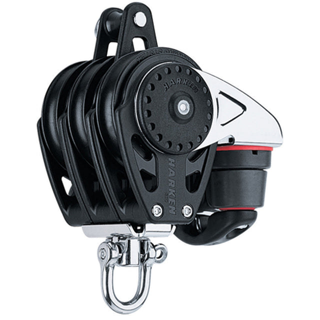 Harken 57mm Triple Carbo Block w/Cam Cleat and Becket