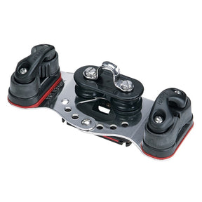 Harken HL Smallboat CB Car w/Fixed Sheaves & Cams