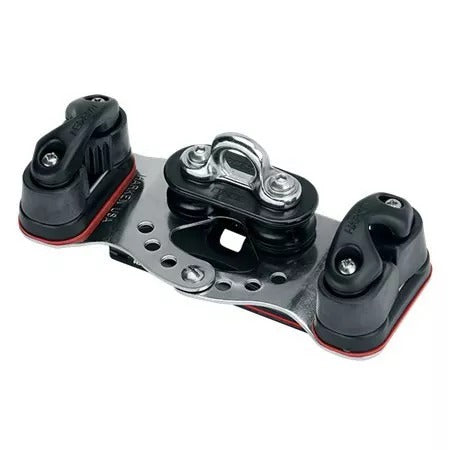 Harken 22mm High-Load 1250 Car Fixed Sheaves, Cam Cleats