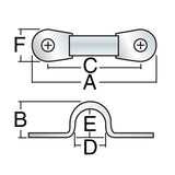 Harken 30mm Composite Eyestraps - Package of 6