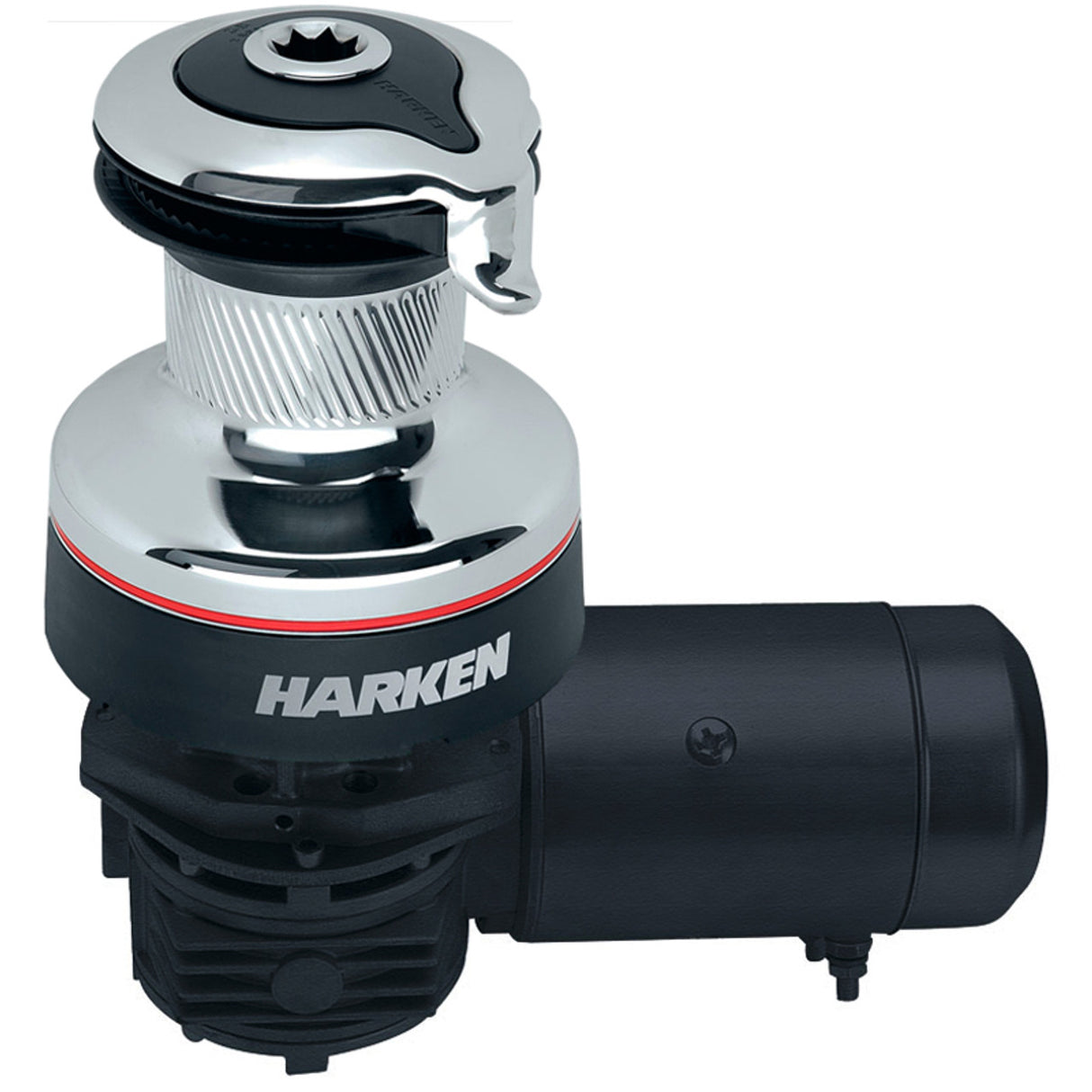 Harken Radial 2 Speed Electric ST Size 35 Chrome Winch Horizontal 24 Volt