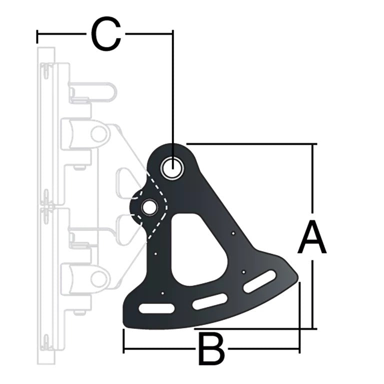Harken System B CB Standard Web-On Headboard Plate - Standard