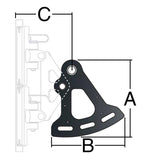 Harken System B CB Square Web-On Headboard Plate - Flat Top