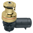 Harken 40 Self Tailing Electric 12V Polished Bronze Horiz W/DF Ctrl Box Winch