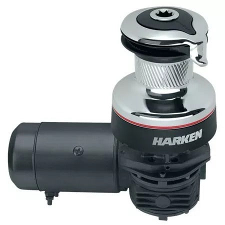 Harken 40 Electric Self-Tailing Radial Chrome Winch 2 Speed 24V, Horizontal