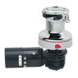 Harken Radial Rewind Electric Size 40 All Chrome Winch Horizontal 24 Volt DF Control Box Left Mount