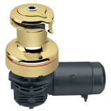 Harken Radial 2 Speed Electric ST Size 46 Polished Bronze Winch Horizontal 24 Volt DF Ctrl Box