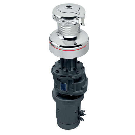 Harken Radial 2 Speed Electric ST Size 46 All Chrome Winch Vertical 24 Volt DF Ctrl Box