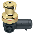 Harken Radial 2 Speed Electric ST Size 50 Polished Bronze Winch Horizontal 24 Volt DF Ctrl Box