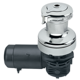Harken Radial 2 Speed Electric ST Size 60 All Chrome Winch Horizontal 24 Volt DF Ctrl Box Left Mount