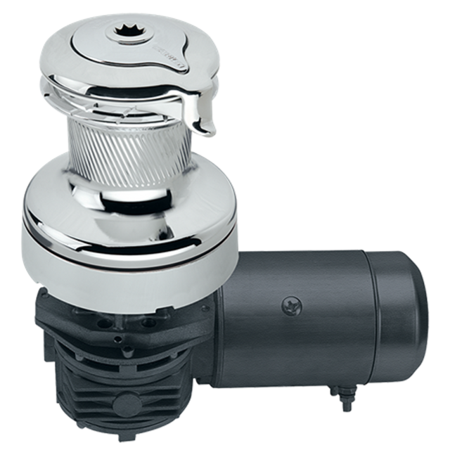Harken Radial 3 Speed Electric ST Size 60 All Chrome Winch Horizontal 24 Volt DF Ctrl Box