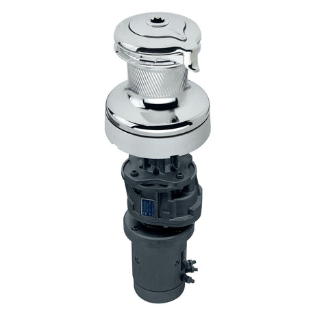 Harken Radial 3 Speed Electric ST Size 60 All Chrome Winch Vertical 24 Volt DF Ctrl Box