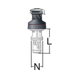 Harken 60 Hydraulic Self-Tailing Performa Winch - 3 Speed Vertical