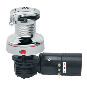 Harken Radial Rewind Electric Size 60 All Chrome Winch Horizontal 24 Volt DF Control Box
